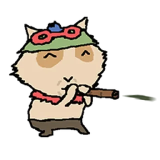 Telegram stiker ⭐ ‘티모의 그림일기’ 리그 오브 레전드 @moe_sticker_bot
