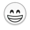 Telegram stiker 😁 White emoji </@ZEHNLIBOT>