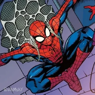 Telegram sticker 🕷 - ᗷY @ahMshY 𓉮 . Peter parker comics