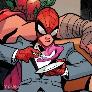 Telegram sticker 🕷 - ᗷY @ahMshY 𓉮 . Peter parker comics