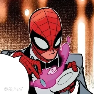 Telegram sticker 🕷 - ᗷY @ahMshY 𓉮 . Peter parker comics