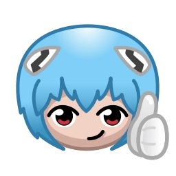 Telegram sticker 👍 Ayanami Rei Plush (@yovssmash)