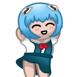 Telegram sticker 💃 Ayanami Rei Plush (@yovssmash)