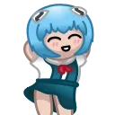 Video sticker 💃 Ayanami Rei Plush (@yovssmash)