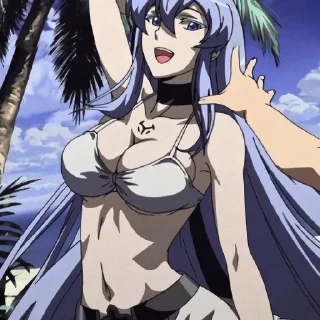 Video sticker 🦋 Esdeath @xvieravelyn @ecchistickers