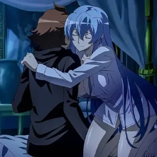 Telegram sticker 🦋 Esdeath @xvieravelyn @ecchistickers