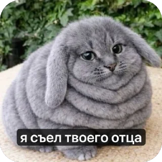 Telegram sticker 🫥 зайчiк @kasaiOG