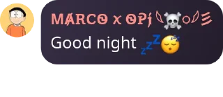 Telegram sticker 💤 Marco