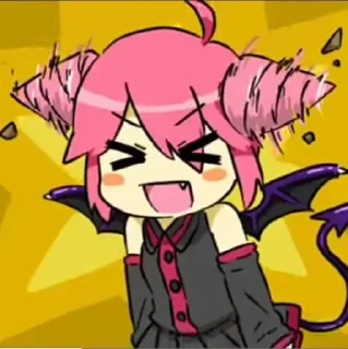 Telegram stiker 😈 【Teto Justice】 by @CbIPOK_39 :: @fStikBot