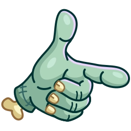 Sticker 👉 Zombie Hand @TgEmojis