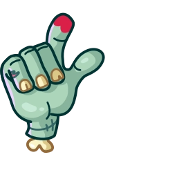 Sticker 😟 Zombie Hand @TgEmojis