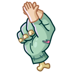 Sticker 👏 Zombie Hand @TgEmojis