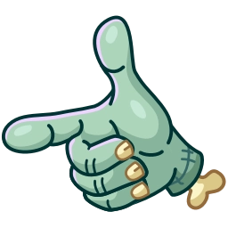 Sticker 🔫 Zombie Hand @TgEmojis
