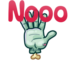 Sticker 🙅‍♂ Zombie Hand @TgEmojis