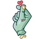 Video sticker 😘 Zombie Hand @TgEmojis