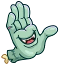 Video sticker 😁 Zombie Hand @TgEmojis
