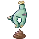 Video sticker 💩 Zombie Hand @TgEmojis