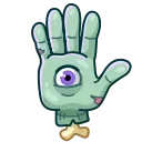 Video sticker 👁 Zombie Hand @TgEmojis