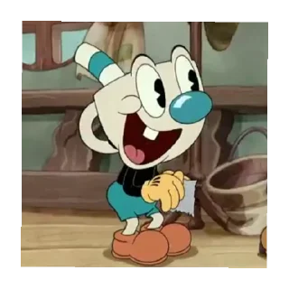 Telegram sticker 👶 Mugman - The Cuphead Show