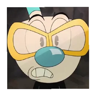 Telegram sticker 🤓 Mugman - The Cuphead Show