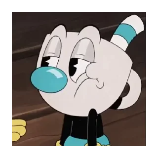 Telegram sticker 😒 Mugman - The Cuphead Show