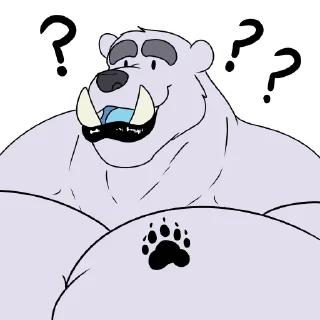 Телеграм стикер ❓ Noha