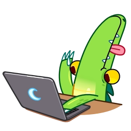 Telegram sticker 🤓 Croco
