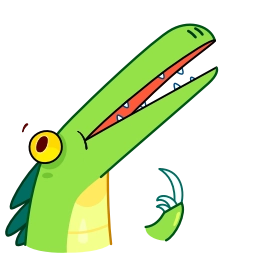 Telegram sticker 🧐 Croco