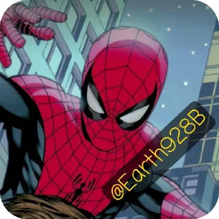 Telegram sticker 👏 Spider-Man Comics • @Earth928B