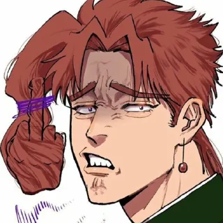 Телеграм стикер 🖕 jojo by @stickerhut