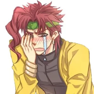 Телеграм стикер 😭 jojo by @stickerhut