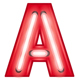 Sticker 🔠 Glowing Font ➜ @...