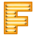 Video sticker 🔠 Glowing Font ➜ @...