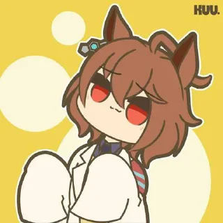 Телеграм стикер ❤️ Agnes tachyon. By @toxicdrug