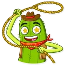 Telegram sticker 🤩 Cowboy Cactus