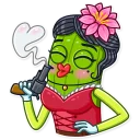 Telegram sticker 😘 Cowboy Cactus