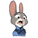 Telegram sticker 😮 Judy Art Of Zootopia