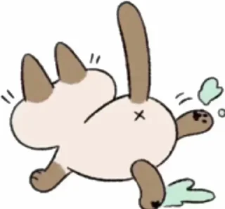 Video sticker 🍑 シャム猫あずきさん @hnkchan