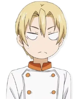 Telegram sticker 😐 Food Wars ~@AnimeLibrary_Stickers