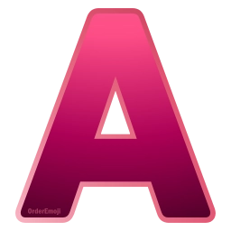 Sticker 💘 Red ABC ➤ @emoji_room