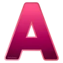 Video sticker 💘 Red ABC ➤ @emoji...