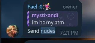 Telegram sticker ⭐️ Freaky Filthy Fael •