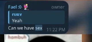 Telegram sticker ⭐️ Freaky Filthy Fael •