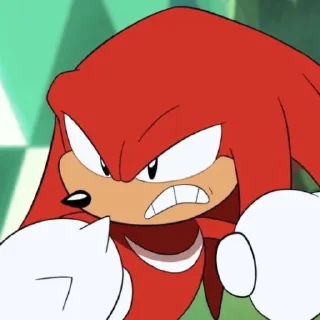 Telegram sticker 🤩 KNUCKLES THE ECHIDNA 2 @BenFanX