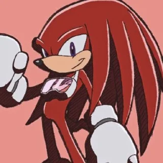Telegram sticker 🤩 KNUCKLES THE ECHIDNA 2 @BenFanX