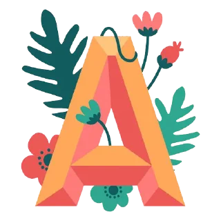 Sticker 🔤 Nature Alphabet @PunjabiSticker