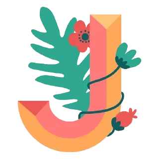 Telegram sticker 🔤 Nature Alphabet @PunjabiSticker