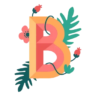 Video sticker 🔤 Nature Alphabet @PunjabiSticker