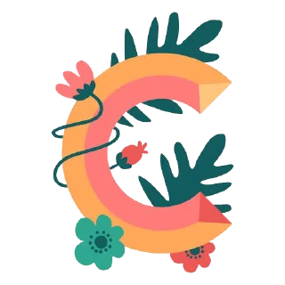Video sticker 🔤 Nature Alphabet @PunjabiSticker