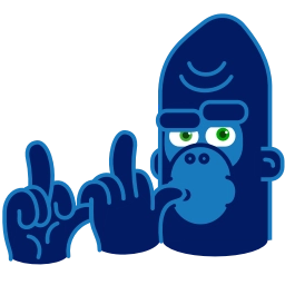 Телеграм стикер 🖕 Harry Gorilla